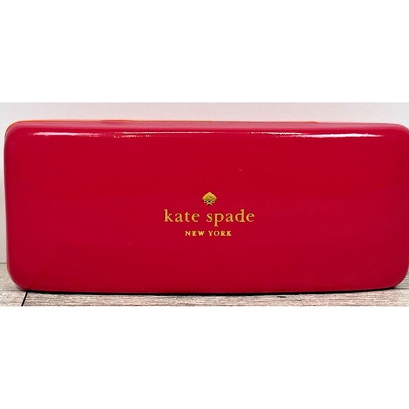 Kate Spade New York Hard Shell Glasses Case Holder Pink Orange Eye Sunglasses - Picture 1 of 11